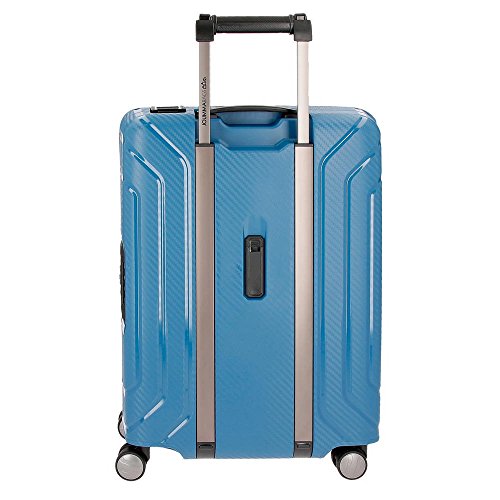 Movom Newport Maleta de cabina Azul 40x55x20 cms Rígida Polipropileno Cierre TSA 36L 3Kgs 4 Ruedas Dobles Equipaje de Mano