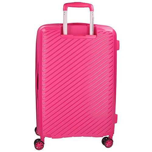 Movom Tokyo Maleta grande Rosa 52x78x31 cms Rígida Polipropileno Cierre TSA 109L 4,8Kgs 4 Ruedas dobles Extensible