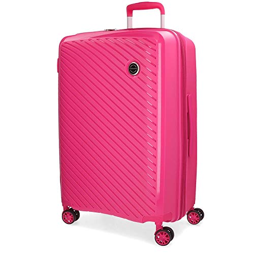 Movom Tokyo Maleta grande Rosa 52x78x31 cms Rígida Polipropileno Cierre TSA 109L 4,8Kgs 4 Ruedas dobles Extensible