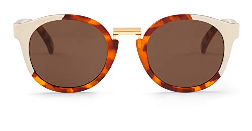 MR.BOHO, Cream/leo tortoise fitzroy with classical lenses - Gafas De Sol unisex multicolor (carey), talla única