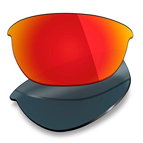 Mryok 4 pares de lentes polarizadas de repuesto para gafas de sol Oakley Half Jacket 2.0 – Stealth Black/Fire Red/Ice Blue/Silver Titanium