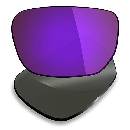 Mryok 4 pares de lentes polarizadas de repuesto para Oakley Style Switch Sunglass - Negro IR/24K Gold/Plasma Purple/Emerald Green