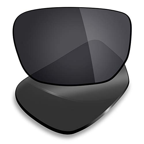 Mryok 4 pares de lentes polarizadas de repuesto para Oakley Style Switch Sunglass - Negro sigiloso, rojo fuego, azul hielo/titanio plateado