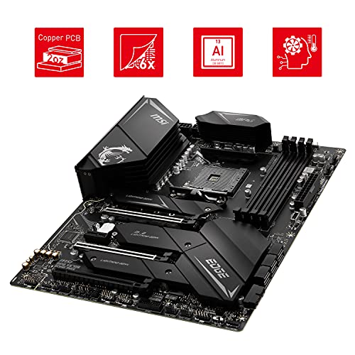 MSI MPG X570S Edge MAX WiFi Placa Base ATX - Soporta procesadores Ryzen Serie 5000, AM4 - Mystic Light, 75 A VRM, DDR 4 Boost (5300+MHz/OC), 2 x PCIe 4.0 x16, 3 x M.2 Gen 4 x 4, Wi-Fi 6E