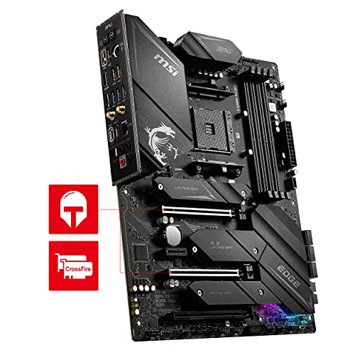 MSI MPG X570S Edge MAX WiFi Placa Base ATX - Soporta procesadores Ryzen Serie 5000, AM4 - Mystic Light, 75 A VRM, DDR 4 Boost (5300+MHz/OC), 2 x PCIe 4.0 x16, 3 x M.2 Gen 4 x 4, Wi-Fi 6E