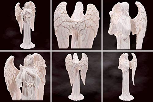 mtb more energy Ángel decorativo "Hope" – Figura de ángel de la guarda – Altura 20 cm – Figura decorativa – Fe, esperanza, amor