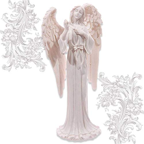 mtb more energy Ángel decorativo "Hope" – Figura de ángel de la guarda – Altura 20 cm – Figura decorativa – Fe, esperanza, amor