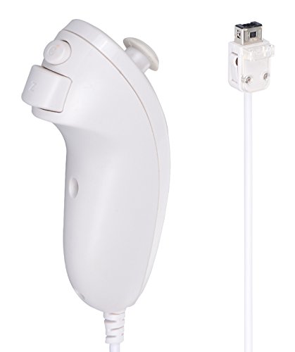 MTK - Mando Tipo Nunchuk, Color Blanco (Nintendo Wii U)