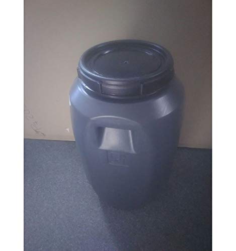 Mugar- Bidón pvc 60 litros tapa rosca uso alimentario-Tapa roscada y rejilla seguridad de vertido