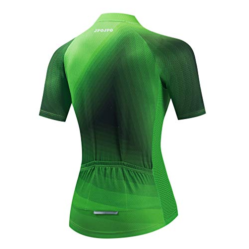 Mujer Ciclismo Jersey Manga Corta Transpirable Bicicleta Bicicleta Camisa MTB Ciclismo, forro polar verde con licencia oficial de star wars silent one crew., Medium