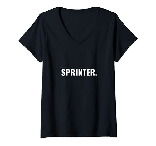 Mujer Sprinter. Camiseta Cuello V