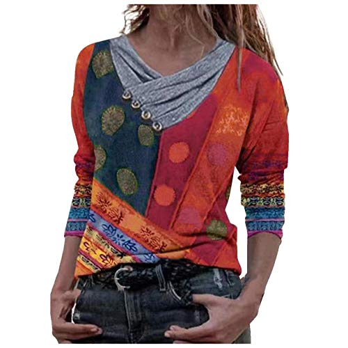 Mujer Sudadera con Capucha Mujer Pullover Caliente y Esponjoso Tops Chaqueta Suéter Abrigo Jersey Mujer Otoño-Invierno Talla Grande Hoodie Sudadera con Capucha Tie-Dye Impresión Sudadera