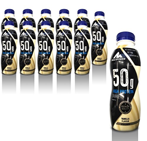 Multipower 50g Protein Shake, Sabor Vanilla - 12 Unidades