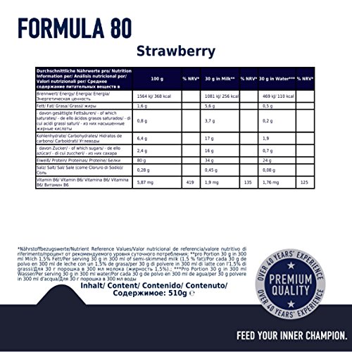 Multipower Formula 80, Sabor Strawberry - 510 gr