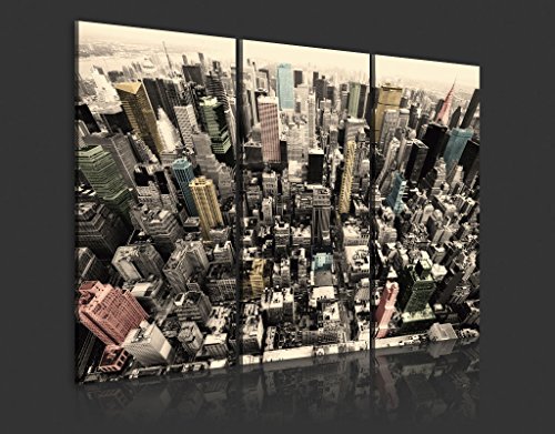 murando - Cuadro en Lienzo 120x80 cm Impresión de 3 Piezas Material Tejido no Tejido Impresión Artística Imagen Gráfica Decoracion de Pared New York 030111-9