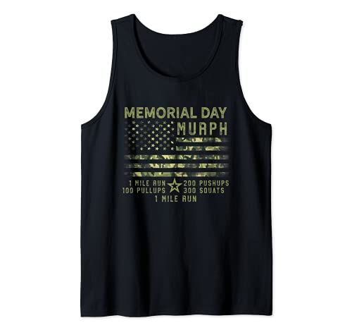 Murph Challenge Memorial Day 2022 Equipo de entrenamiento WOD Camiseta sin Mangas