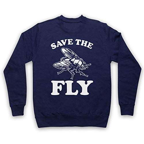 My Icon Art & Clothing Save The Fly Animal Rights Protest Slogan - Sudadera para adultos