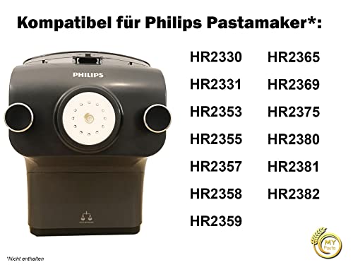 MY PASTA - HOOLINAS - Accesorio para máquina de pasta - Disco de pasta compatible con Philips Pasta Maker Avance - Matrices pastadisc para pasta casera