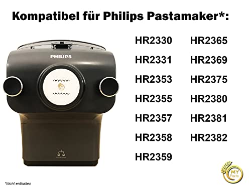 MY PASTA - RICCIOLI - Accesorio para máquina de pasta - Disco de pasta compatible con Philips Pasta Maker Avance - Matrices pastadisc para pasta casera