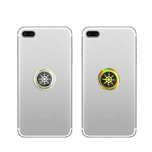 MYhose Energy Sticker 6 Piezas Energy Phone Sticker Etiqueta engomada del teléfono móvil Anti Radiation EMF Protector Gold