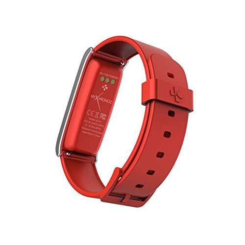 MyKronoz ZeFit4 Pulsera de Actividad Rojo, Plata IP67 TFT 2,69 cm (1.06") - Rastreadores de Actividad (Pulsera de Actividad, Rojo, Plata, Rojo, Tocar, Carga, IP67)