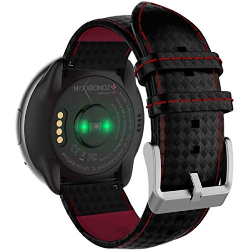 MyKronoz ZeRound2 HR Premium Reloj Inteligente Negro, Rojo TFT 3,1 cm (1.22") - Relojes Inteligentes (3,1 cm (1.22"), TFT, Pantalla táctil, 72 h, 53 g, Negro, Rojo)