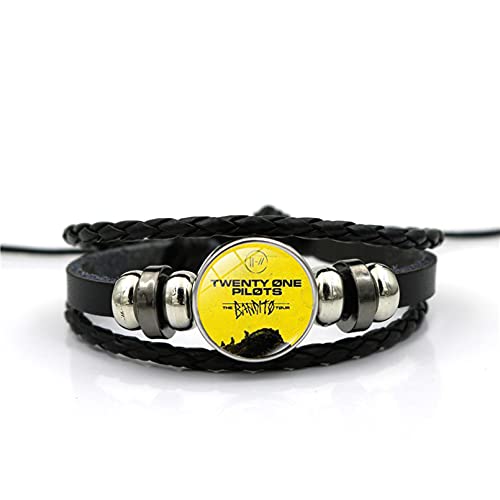 N/Ａ Accesorios para Hombres y Mujeres Pulsera Hip Hop Rock Band Aniversario Día de la Madre Regalo de cumpleaños de Navidad