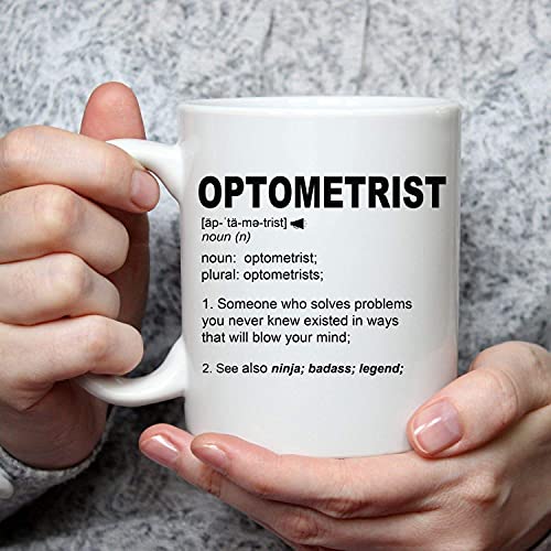 N\A Optometrista Divertido de la Taza del Regalo, oftalmólogo, optometría, óptico, Doctor Gift Idea de Ojos, Estudiante de Medicina, graduación Regalo, Na Personalizada