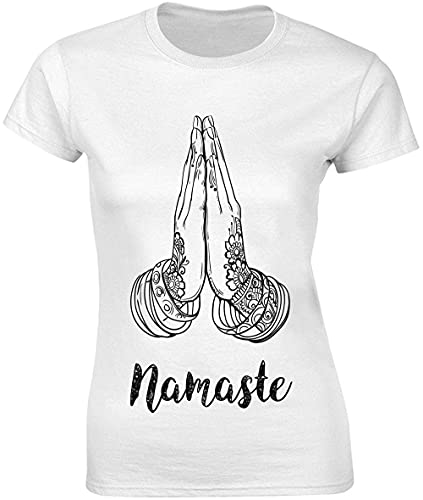 Namaste Thank ful Hands Gesture - Camiseta para mujer
