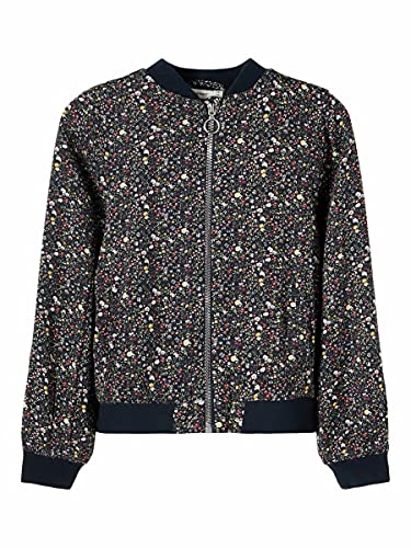 NAME IT NKFBASHION Bomber Jacket Chaqueta Varsity, Azul Oscuro (Dark Sapphire), 122 cm para Niñas