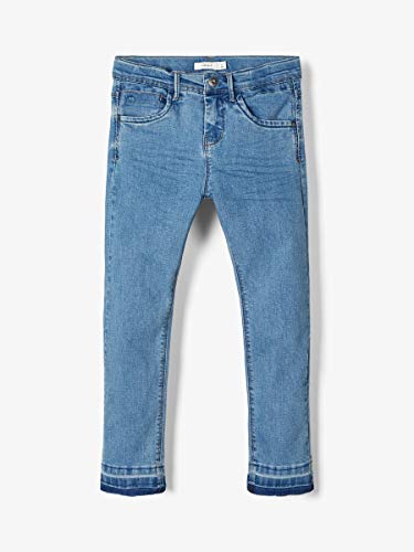 NAME IT Nkfrose Dnmterete 2315 HW Ancl Pant Noos Jeans, Denim Azul Medio, 116 para Niñas