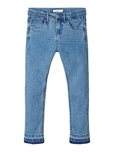 NAME IT Nkfrose Dnmterete 2315 HW Ancl Pant Noos Jeans, Denim Azul Medio, 116 para Niñas
