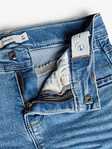 NAME IT Nkfrose Dnmterete 2315 HW Ancl Pant Noos Jeans, Denim Azul Medio, 116 para Niñas