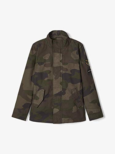 NAME IT Nkmmylvester Camo Jacket Chaqueta, Rosin, 128 para Niños