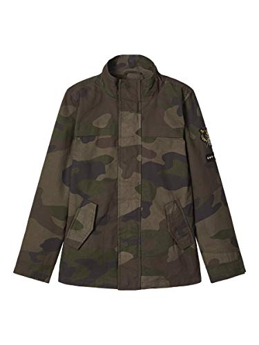 NAME IT Nkmmylvester Camo Jacket Chaqueta, Rosin, 128 para Niños