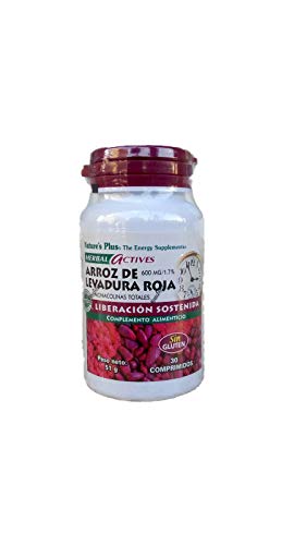 Nature Plus Herbal Active Arroz de levadura roja, 30 Cápsulas