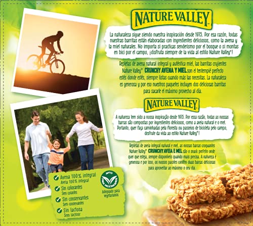 Nature Valley Crunchy Avena y Miel Barrita de Cereales, 5 x 42g