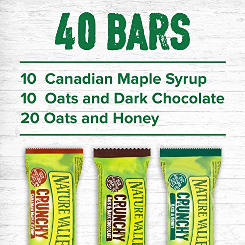 Nature Valley Crunchy Granola Bars Variety Pack 40 Bars x42gm Big Value pack