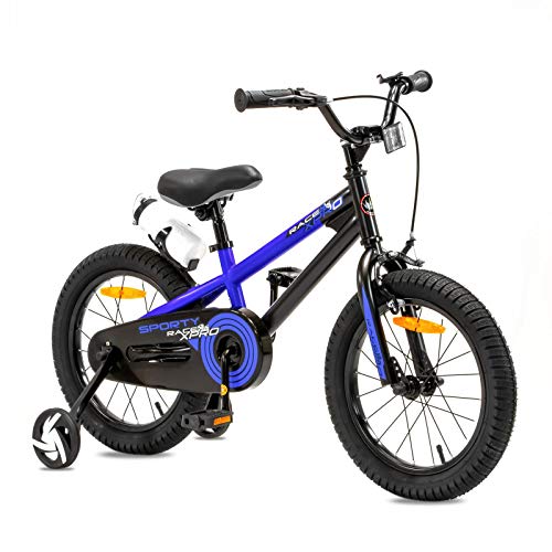 NB Parts - Bicicleta infantil para niños y niñas, BMX, a partir de 3 años, 12 pulgadas / 16 pulgadas, color azul mate, tamaño 16