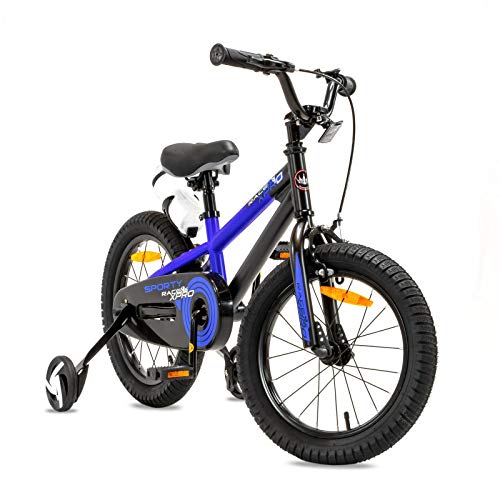 NB Parts - Bicicleta infantil para niños y niñas, BMX, a partir de 3 años, 12 pulgadas / 16 pulgadas, color azul mate, tamaño 16