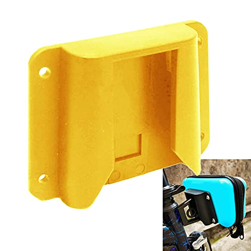 NC ABS Bicicleta Bicicleta Delantera Bolsa Portador Bloque Adaptador de Montaje Soporte portabultos Cubierta Apta para Bicicleta Plegable Brompton - Amarillo