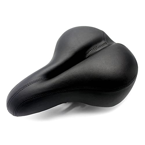 N\C Bike Saddle Comfortable Thicken Soft Seat Sponge Big Cushion with Warning Taillight MTB Mountain City Bike Saddle