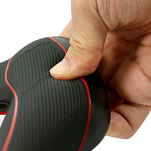 N\C Synthetic Leather Steel Rail Hollow Breathable Gel Soft Cushion Road Silicone MTB Bike Bicycle Cycling Seat Saddle Bike Saddle