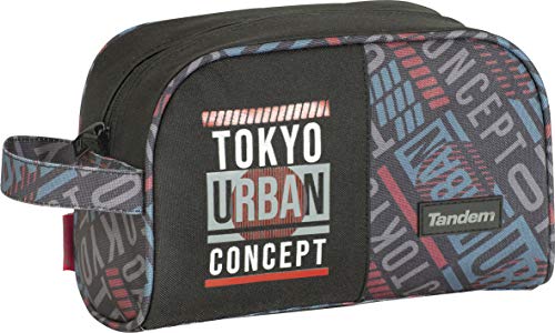 Neceser de Viaje Tandem Tokio | Organizador de Equipaje de Mano Adaptable a Carro de Mochila, Neceser Viaje con Bolsillo de Gran Capacidad y Asa para Transporte - Medidas 25 x 15,5 x 11