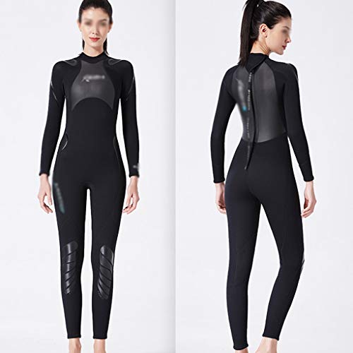 Neoprenos wetsuit Wetsuit Women Traje De Neopren Mujer Triathlon Wetsuit 3 Oprene Para Natación En Aguas Abiertas Pieza Sone De Mujer Para Bucear Buceo Natación, Surf ( Color : Black-A , Size : S )