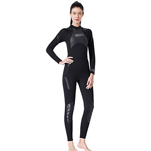 Neoprenos wetsuit Wetsuit Women Traje De Neopren Mujer Triathlon Wetsuit 3 Oprene Para Natación En Aguas Abiertas Pieza Sone De Mujer Para Bucear Buceo Natación, Surf ( Color : Black-A , Size : S )