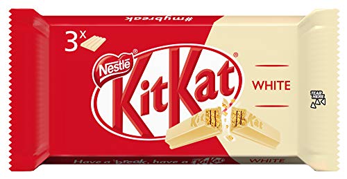 Nestlé KitKat chocolate blanco - Barritas de chocolate blanco, snack de chocolate multipack 24x(3x41,5g)