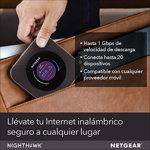 NETGEAR Router 4G sim MR1100, Nighthawk Modem 4G e Router sim, Puerta Ethernet, Velocidad de hasta 1 Gbps