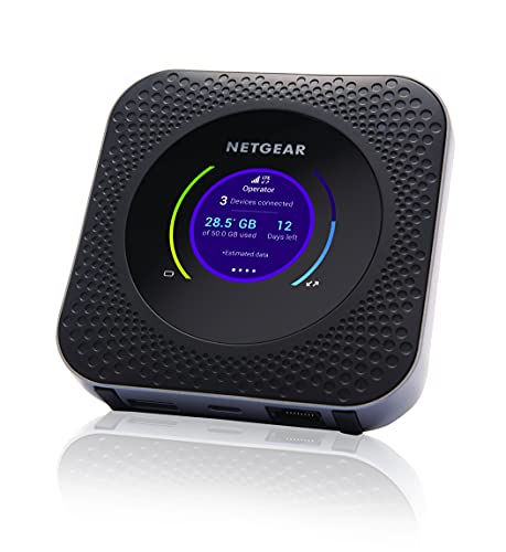 NETGEAR Router 4G sim MR1100, Nighthawk Modem 4G e Router sim, Puerta Ethernet, Velocidad de hasta 1 Gbps