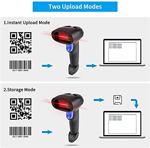 NetumScan - Lector de códigos de barras 2D inalámbrico - Lector de códigos de barras portátil QR PDF417 DataMatrix Maxicode para PC NSL8